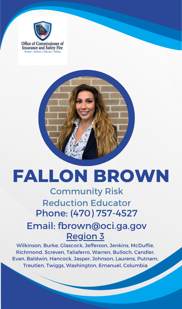 Fallon Brown - fbrown@oci.ga.gov